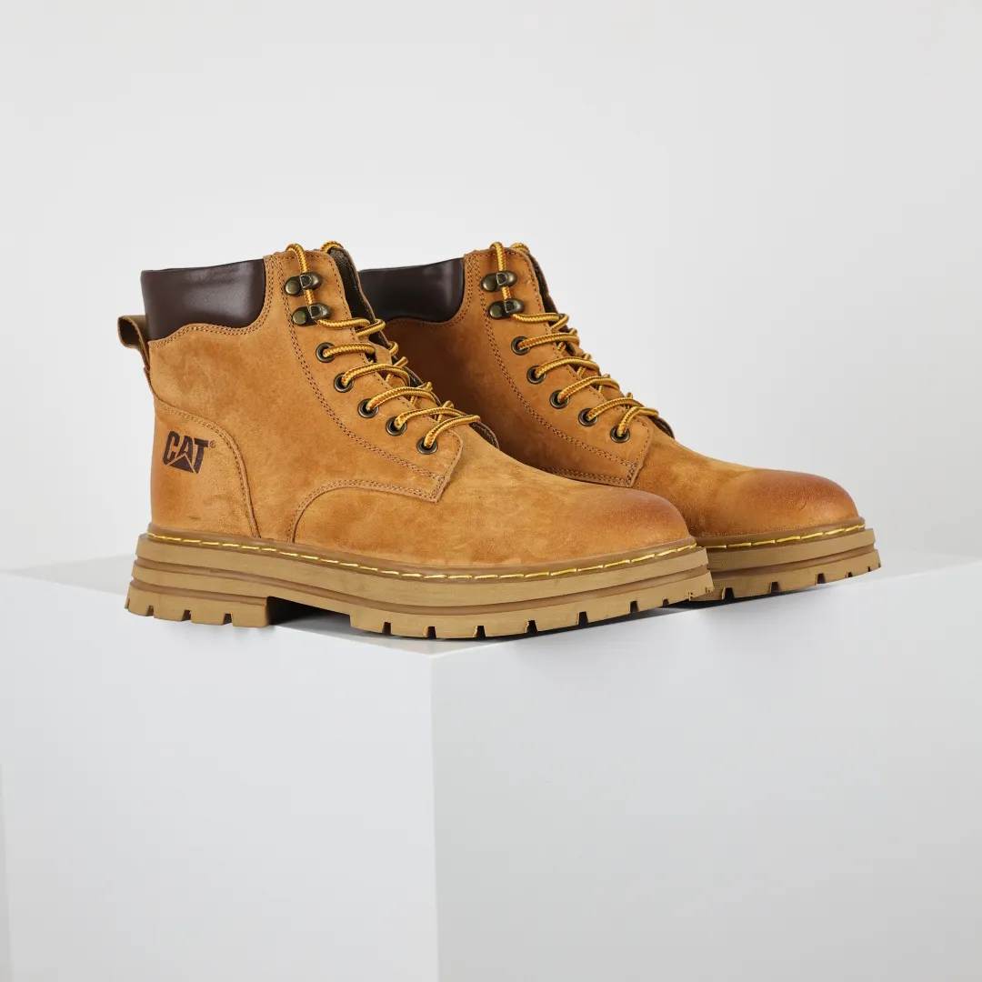 Copywriting price 💰620 Core recommendation Good price CAT Carter tough guy bulldozer brand classic versatile outdoor casual rhubarb boots series Guangdong factory quality 25ss autumn and winter new style Perennial fashion trend matching The fabric is imported from Italy frosted cowhide All shoes are made of genuine cowhide materials from outsole to hardware are made from OEM raw materials Good products do not kill pigs First order quality is strictly controlled Full set of official website unified packaging Special for cold protection and outdoor use this winter Daily casual matching, a must-have for stylish men. Size: 38 39 40 41 42 43 44 (one size larger)